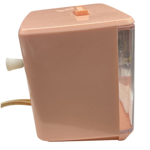 Vintage Westclox Bedside Alarm Clock Peach Retro USA Made Drowse Tested Working - Picture 5 of 6